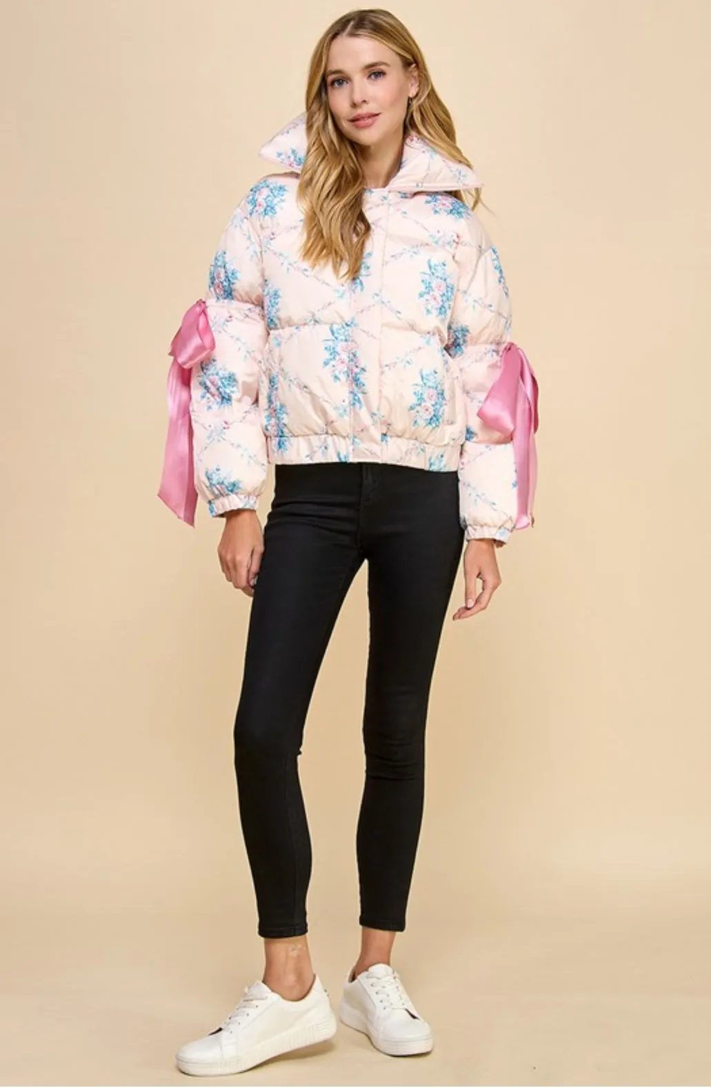 Floral Puffer Jacket