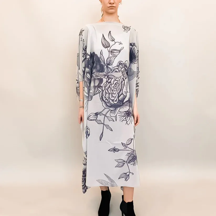 Flower Explosion Evening Dress