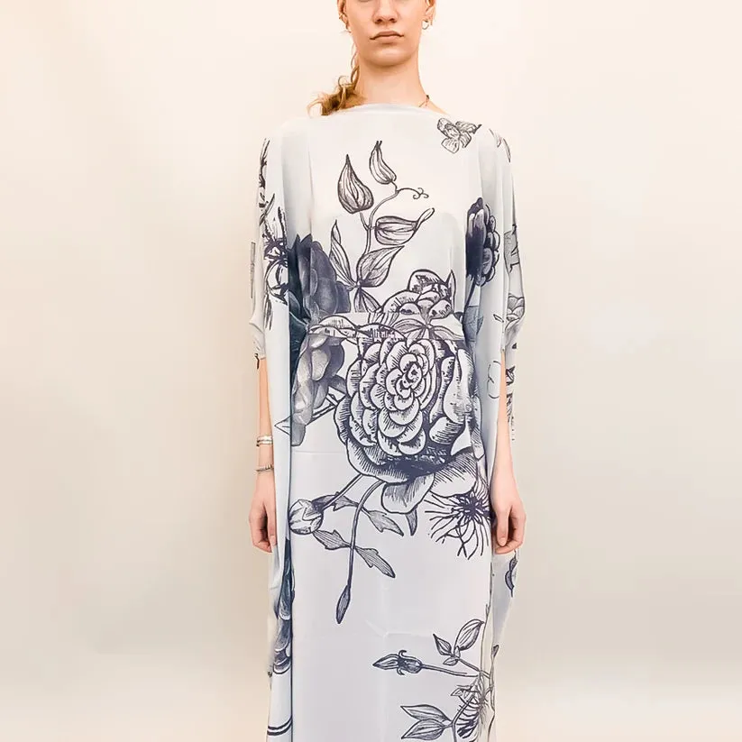 Flower Explosion Evening Dress