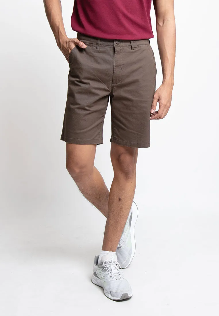 Forest Stretchable Cotton Twill 19/20" Bermuda Men Shorts Chino Short Pants Men - 665070