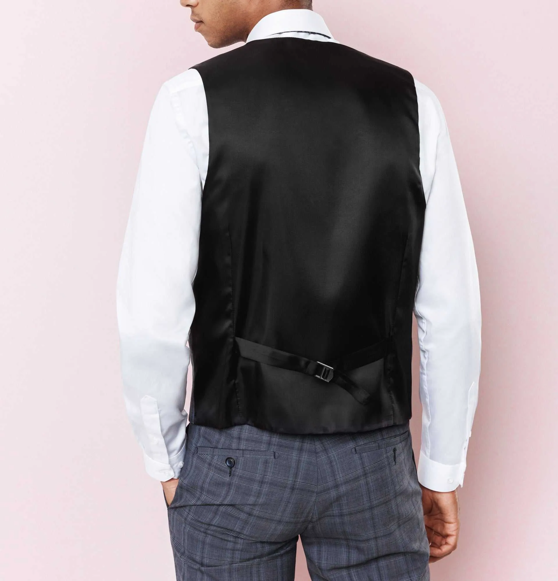 Gilet carreaux bleu "Xfrenchy"