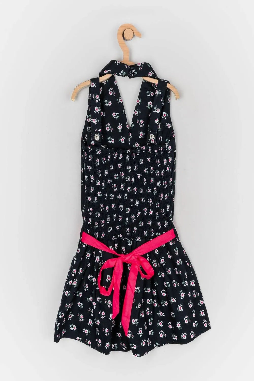 Girls Printed Jumpsuit With Belt 11153