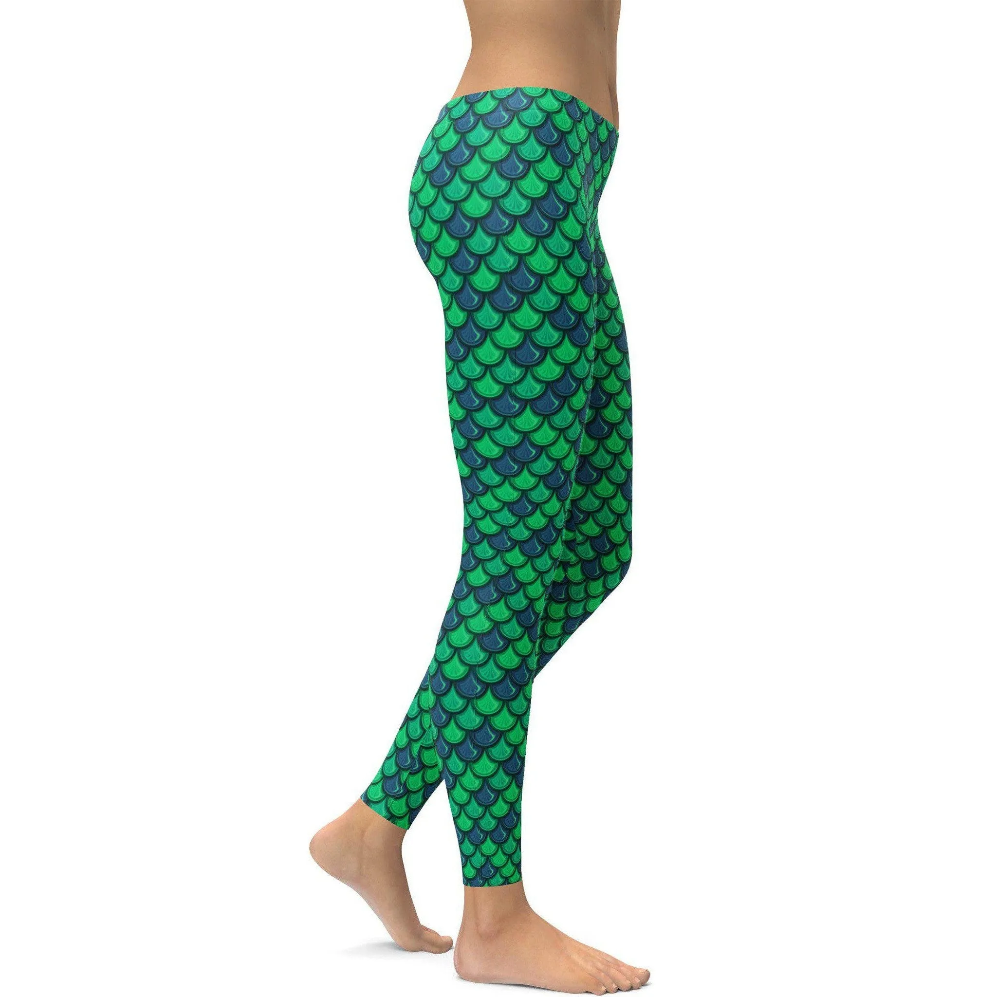 Green Mermaid Leggings