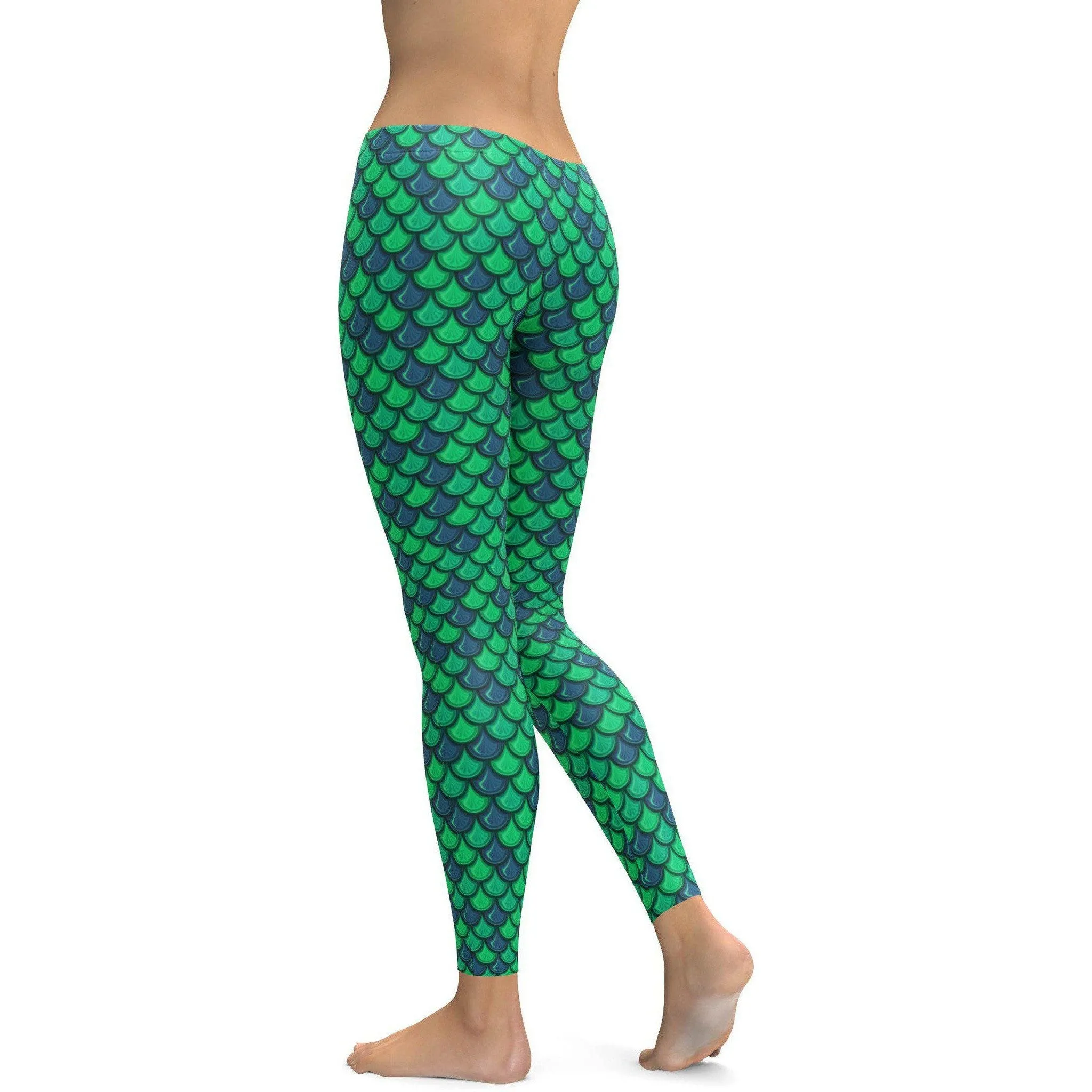 Green Mermaid Leggings
