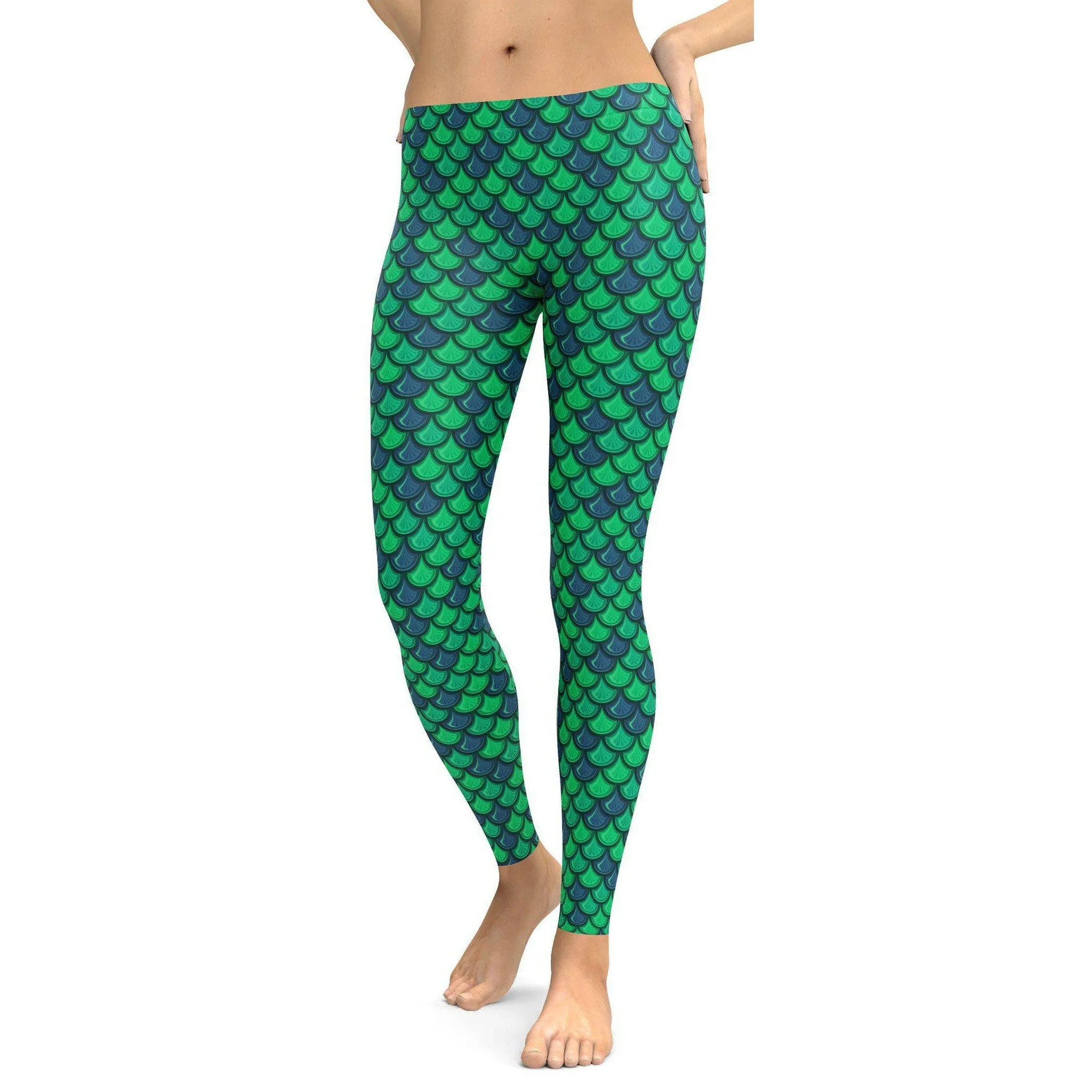 Green Mermaid Leggings