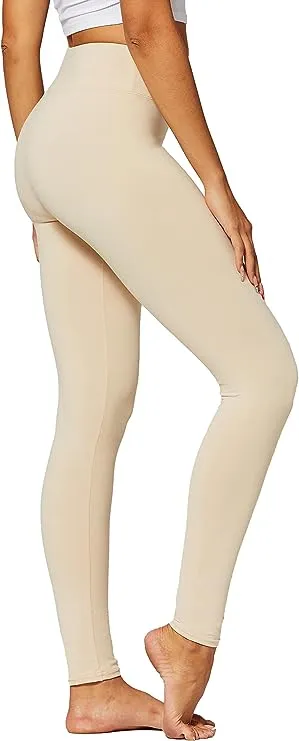 High Waist Khaki Stretch Leggings