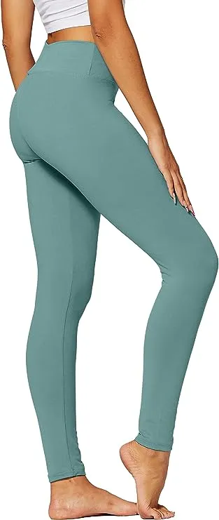 High Waist Khaki Stretch Leggings