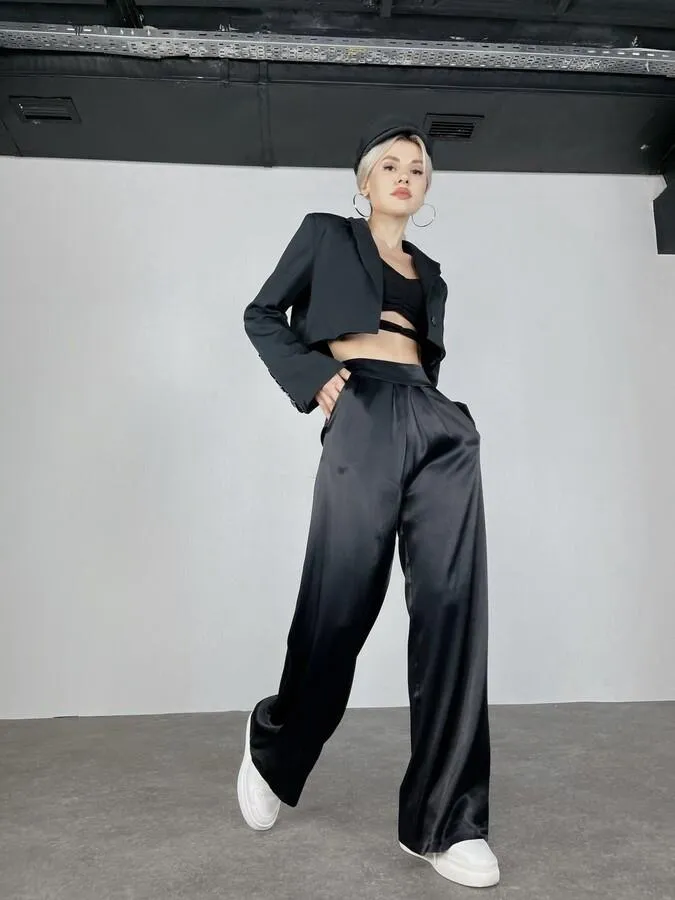 HLLY Women Sirarpi Pants Black - Villa de Álvarez