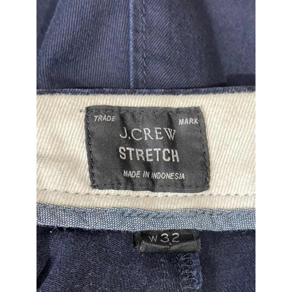 J. CREW Men's Navy Stretch 484 Slim-Fit Chino Pants SZ 32X32