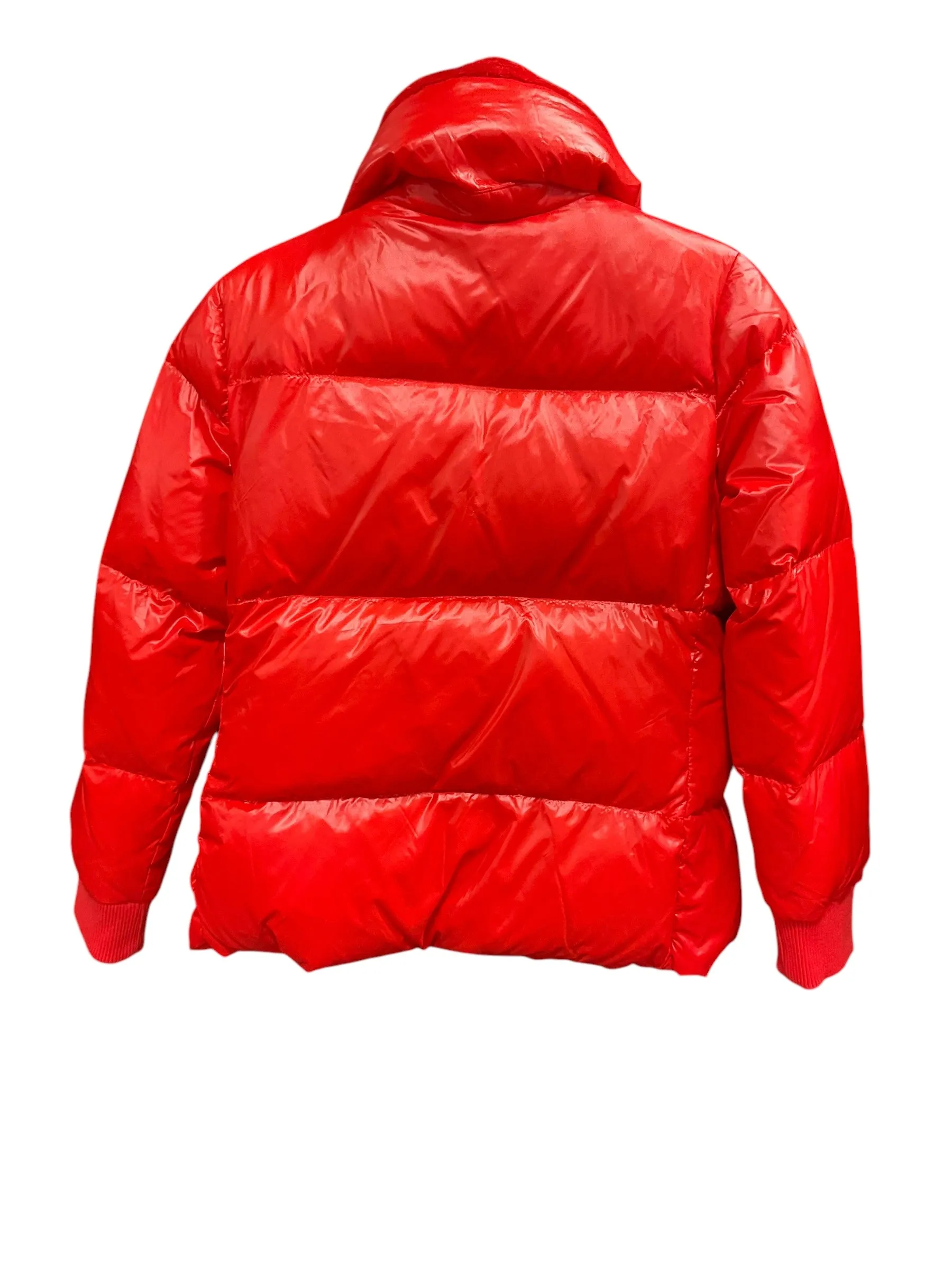 Jacket Puffer & Quilted By Banana Republic In Red, Size: M