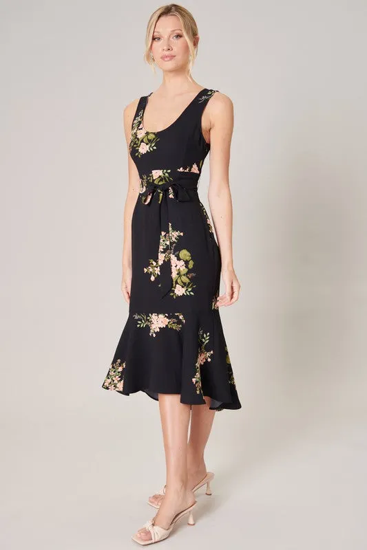 JASLEEN FLORAL BODYCON DRESS