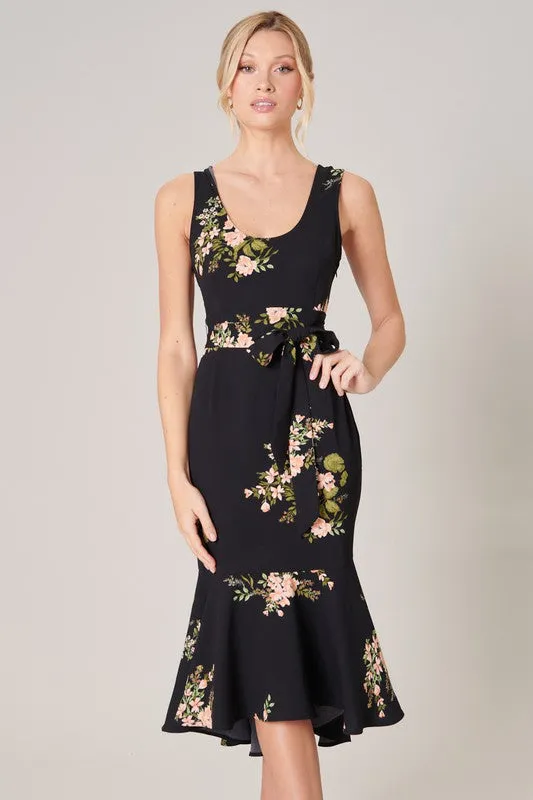 JASLEEN FLORAL BODYCON DRESS
