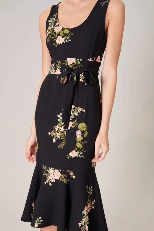 JASLEEN FLORAL BODYCON DRESS