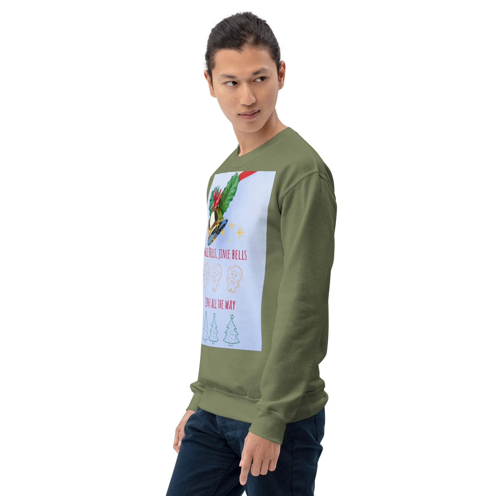 Jingle Bells Christmas Sweatshirt (Glamourange Christmas Sweatshirt Men)