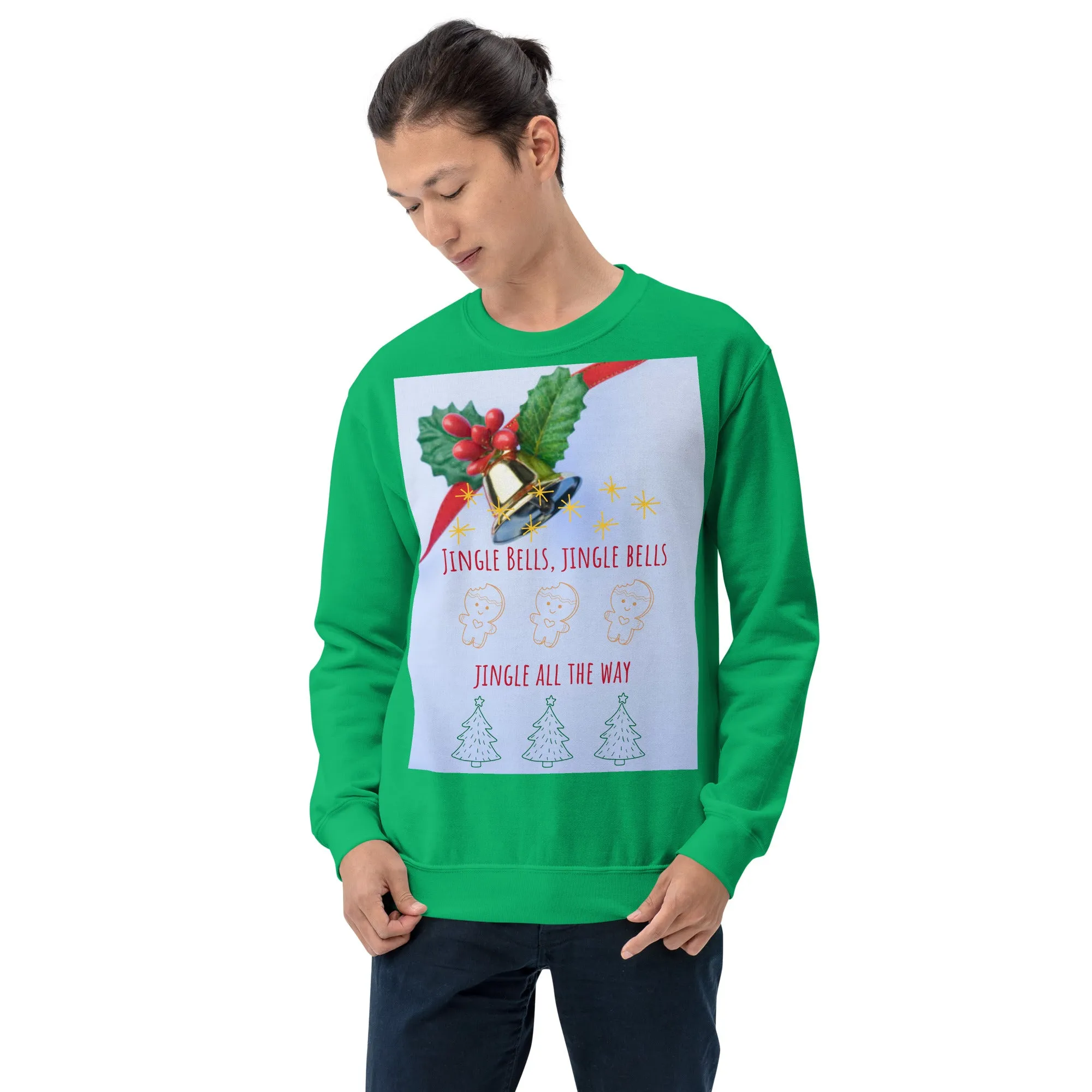 Jingle Bells Christmas Sweatshirt (Glamourange Christmas Sweatshirt Men)