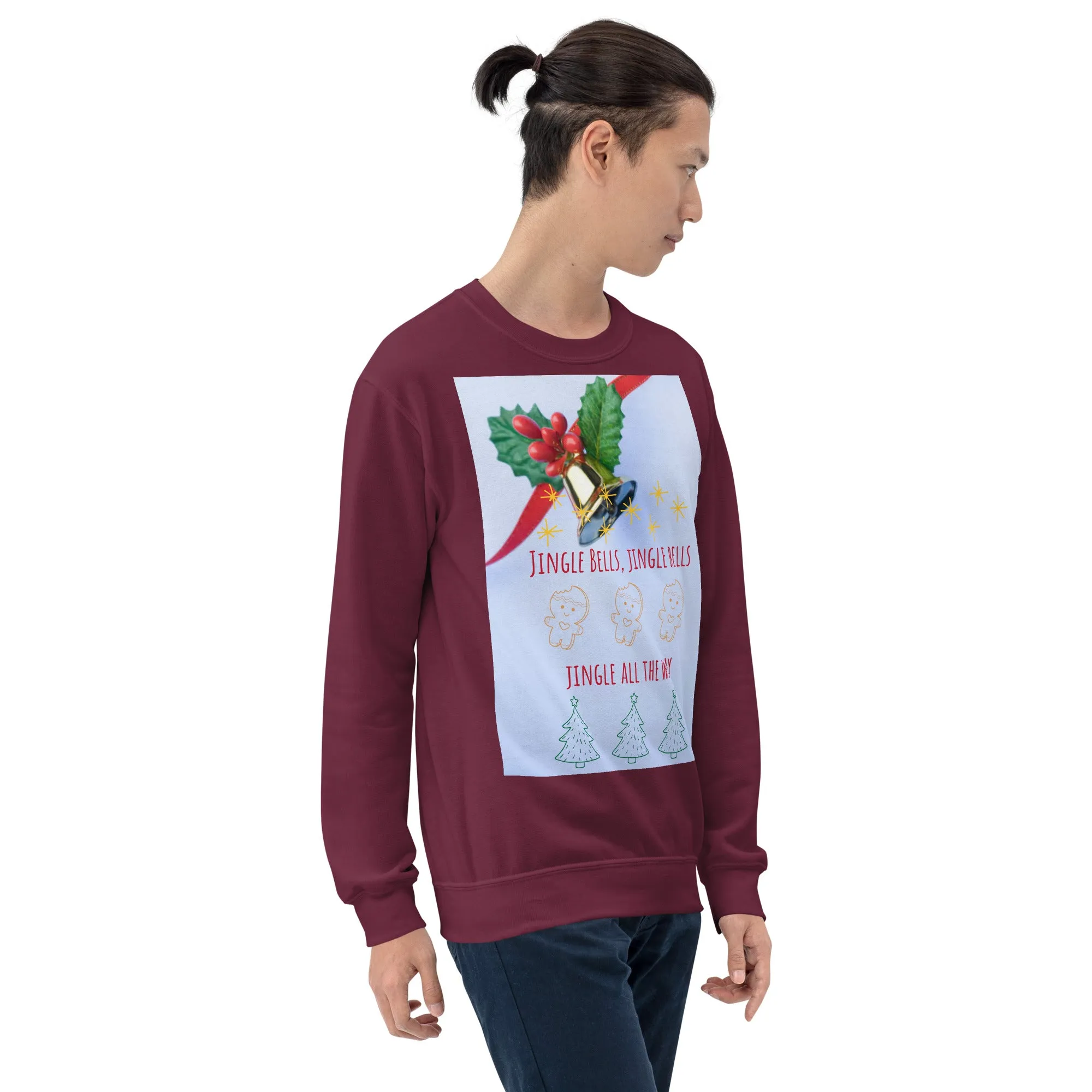 Jingle Bells Christmas Sweatshirt (Glamourange Christmas Sweatshirt Men)