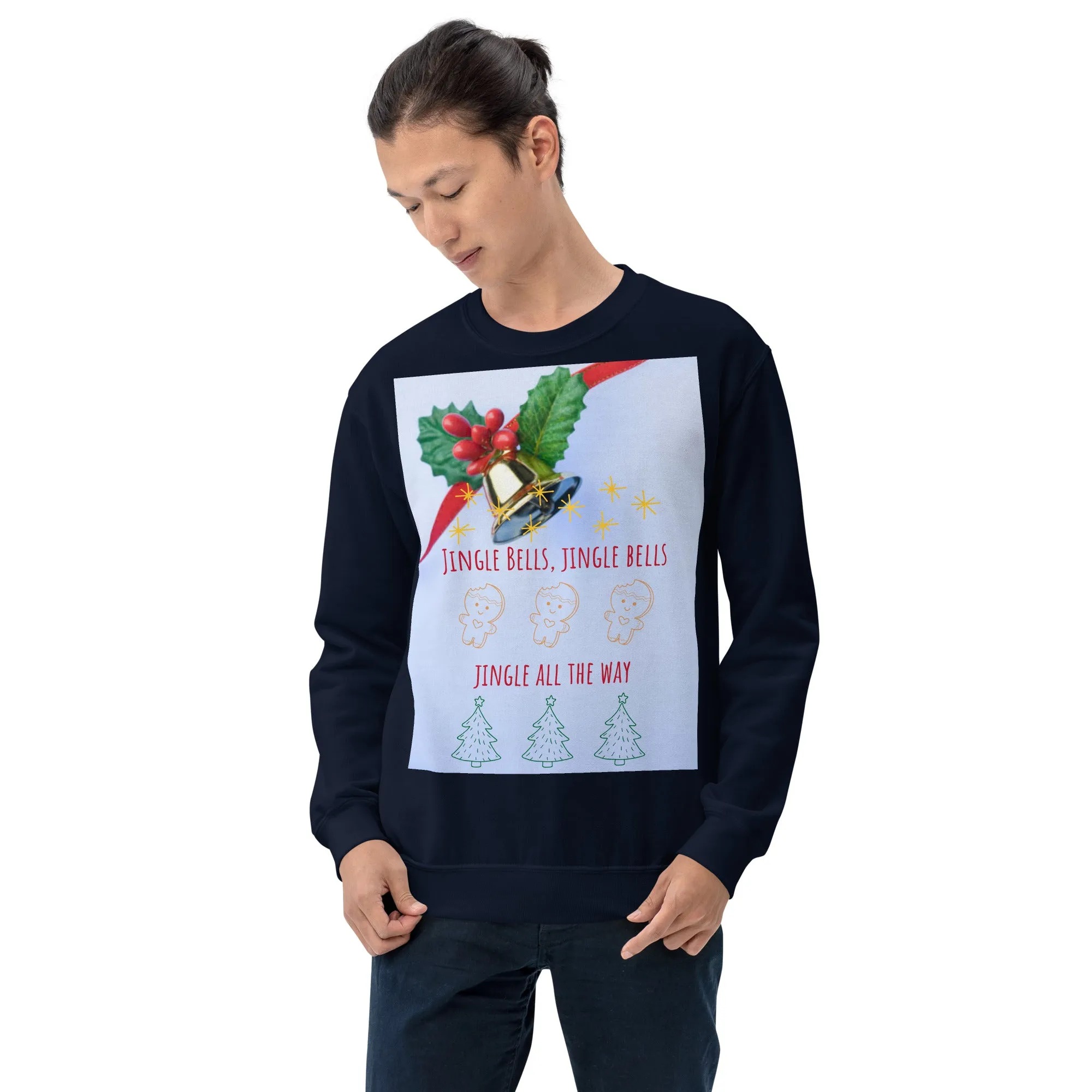 Jingle Bells Christmas Sweatshirt (Glamourange Christmas Sweatshirt Men)