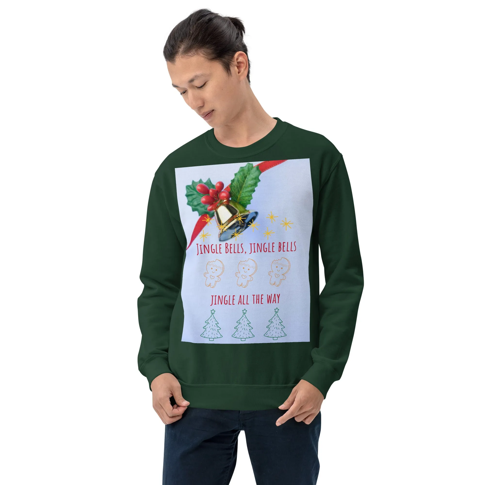 Jingle Bells Christmas Sweatshirt (Glamourange Christmas Sweatshirt Men)