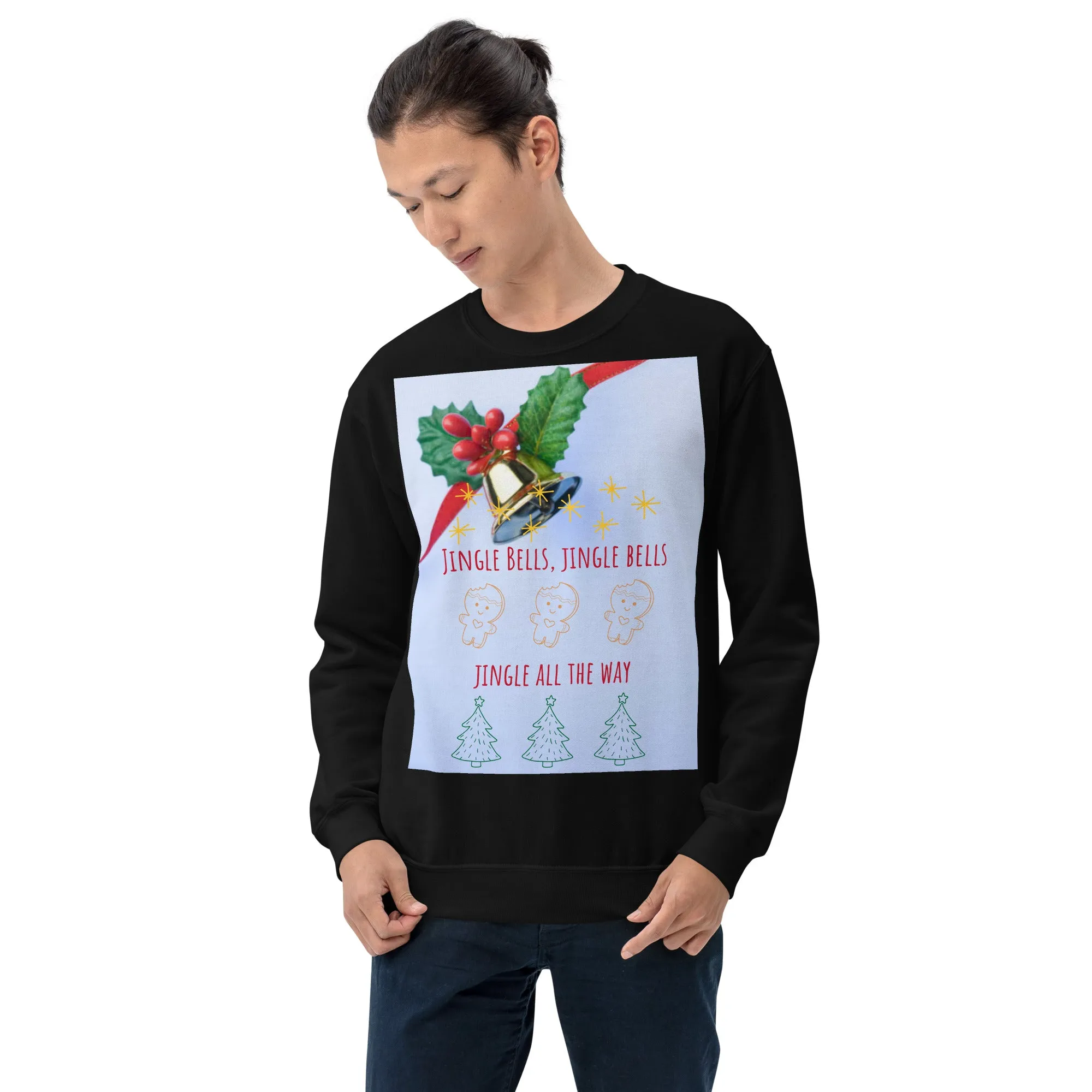 Jingle Bells Christmas Sweatshirt (Glamourange Christmas Sweatshirt Men)