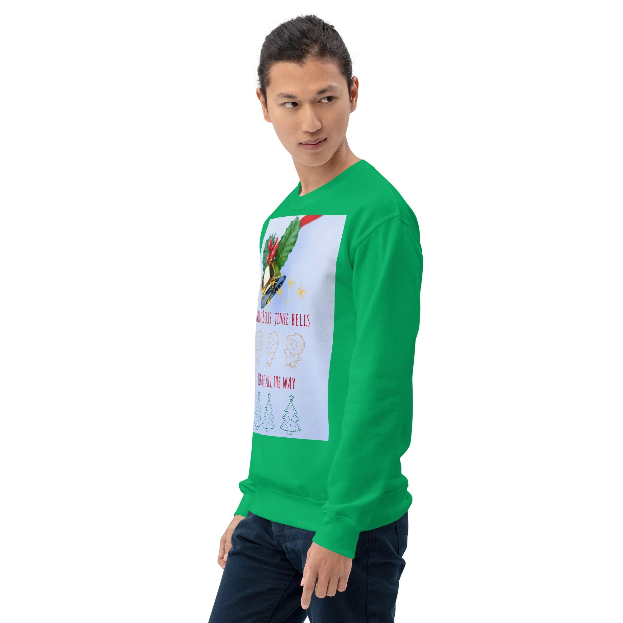 Jingle Bells Christmas Sweatshirt (Glamourange Christmas Sweatshirt Men)