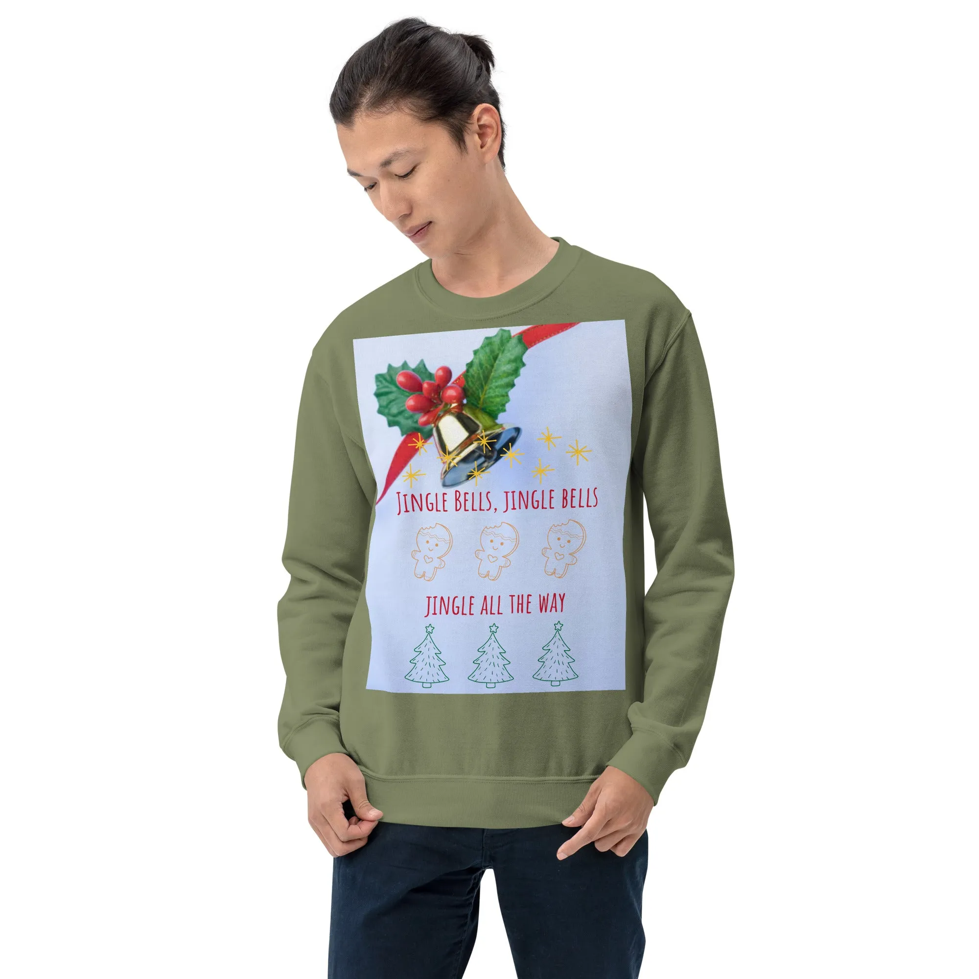 Jingle Bells Christmas Sweatshirt (Glamourange Christmas Sweatshirt Men)