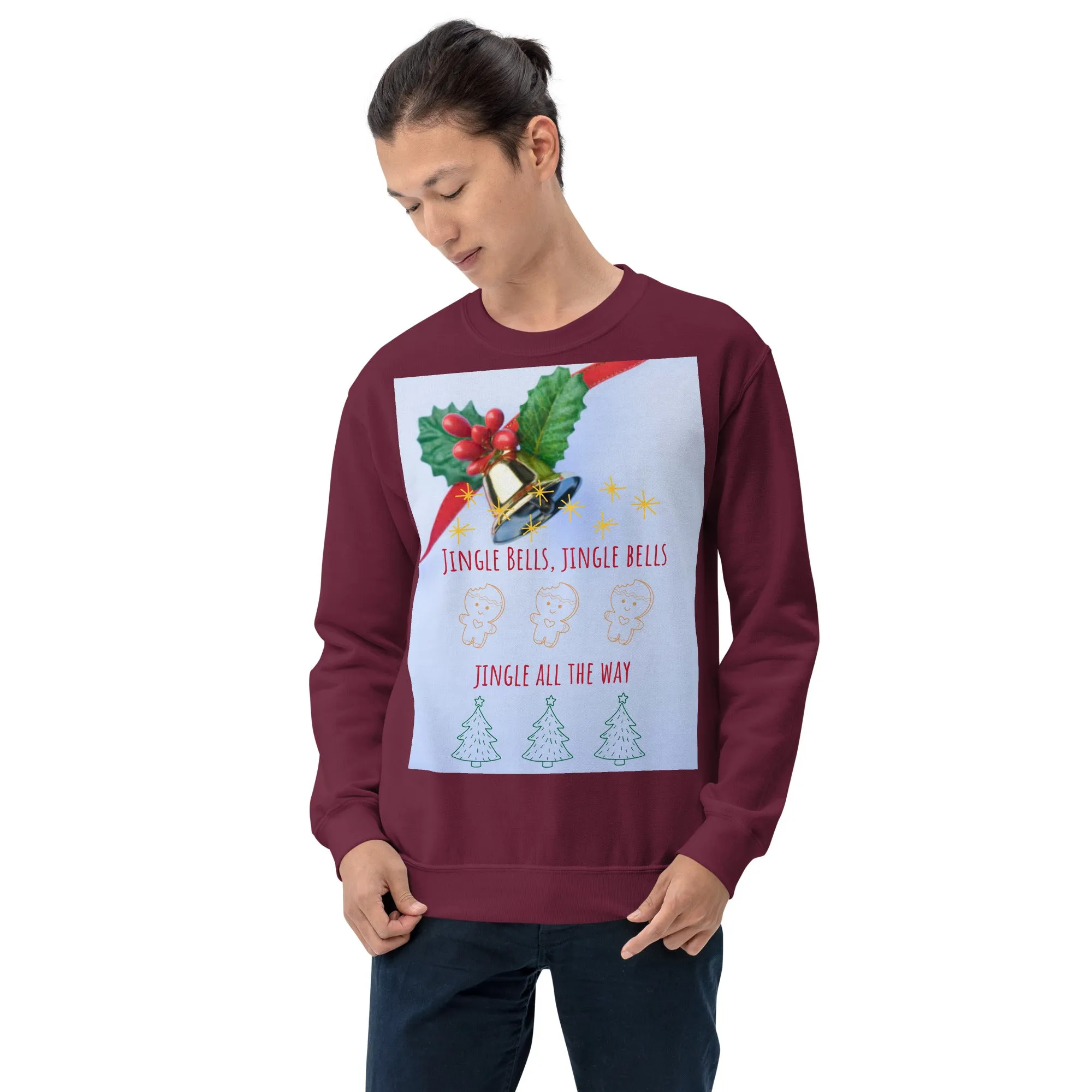 Jingle Bells Christmas Sweatshirt (Glamourange Christmas Sweatshirt Men)