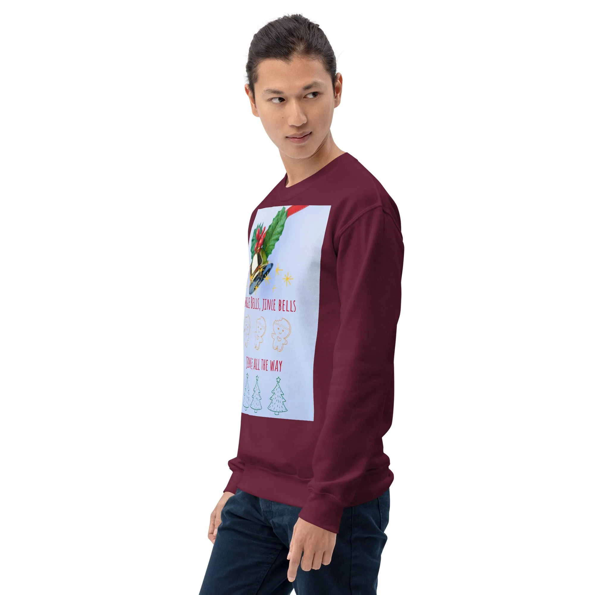 Jingle Bells Christmas Sweatshirt (Glamourange Christmas Sweatshirt Men)