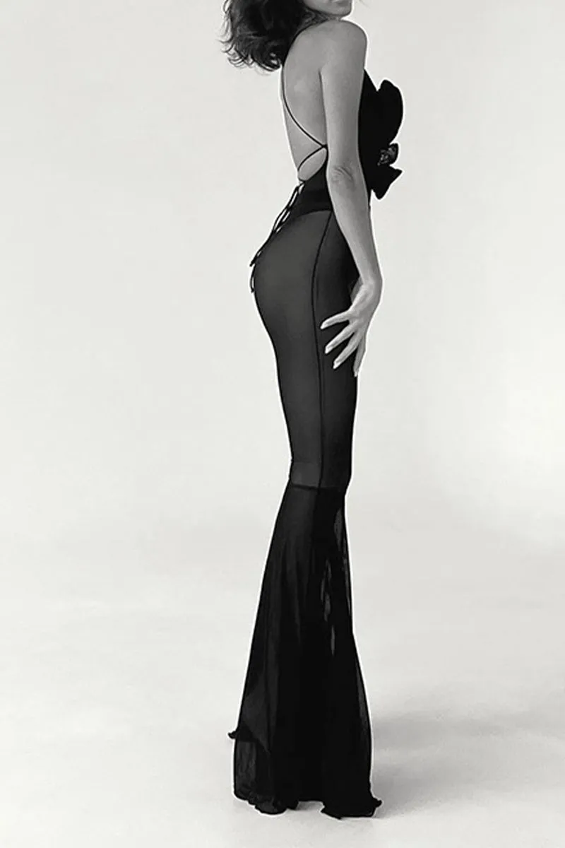 JS3494 Sheer Cami Jumpsuits