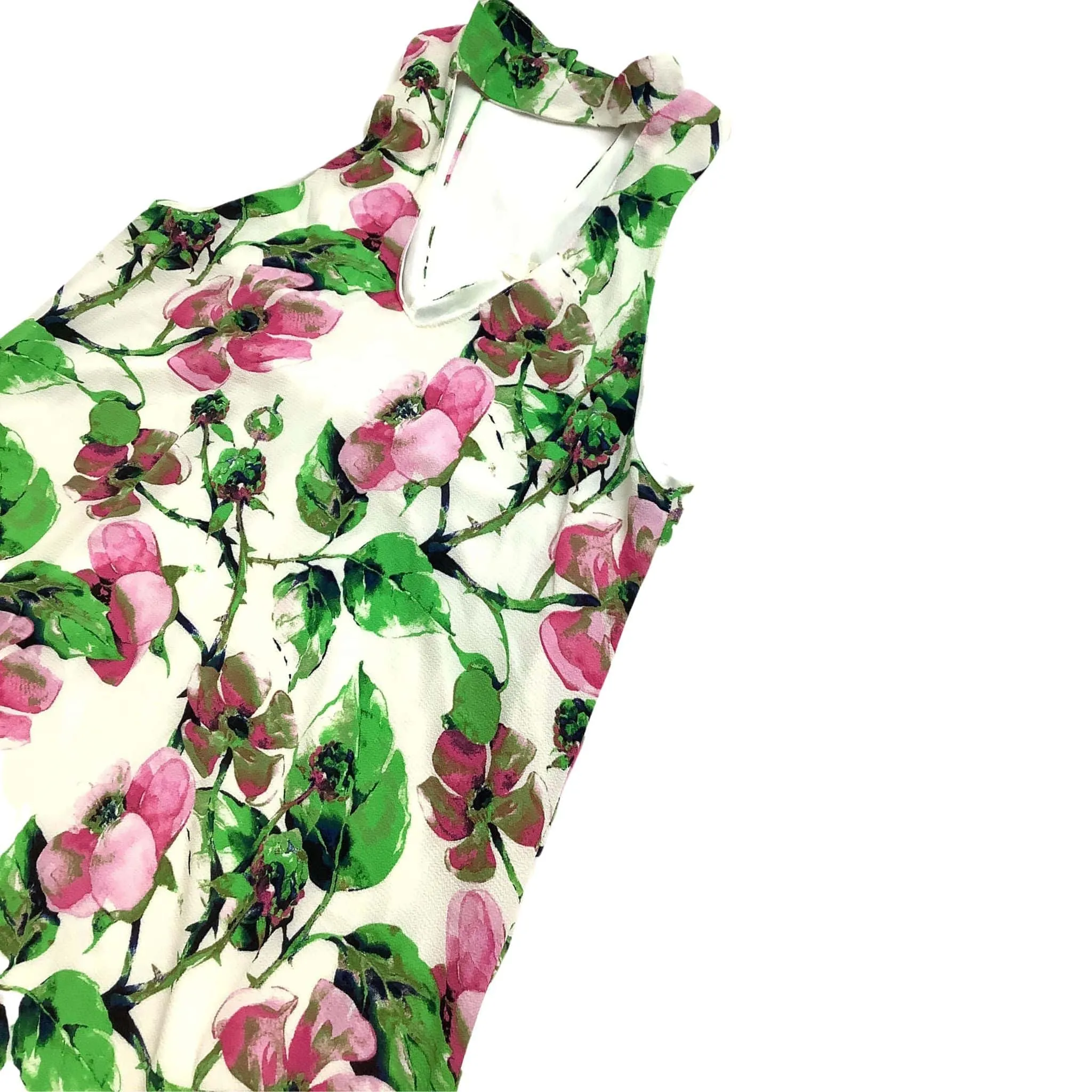 Keyhole Y2K Floral Tunic