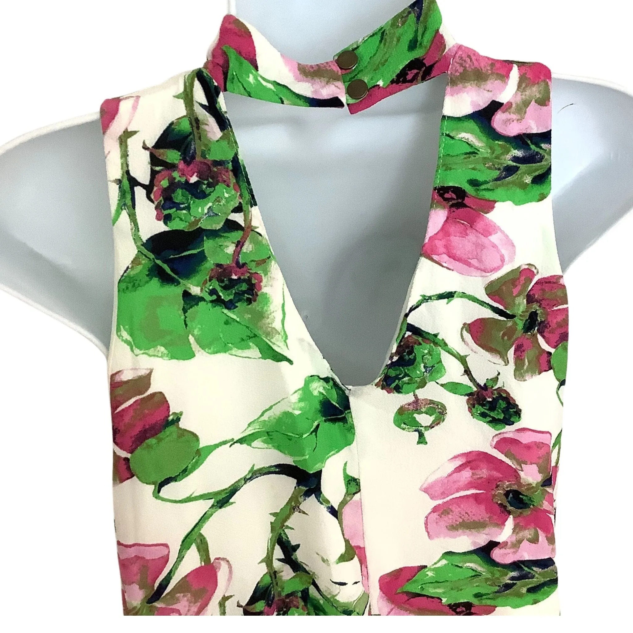 Keyhole Y2K Floral Tunic