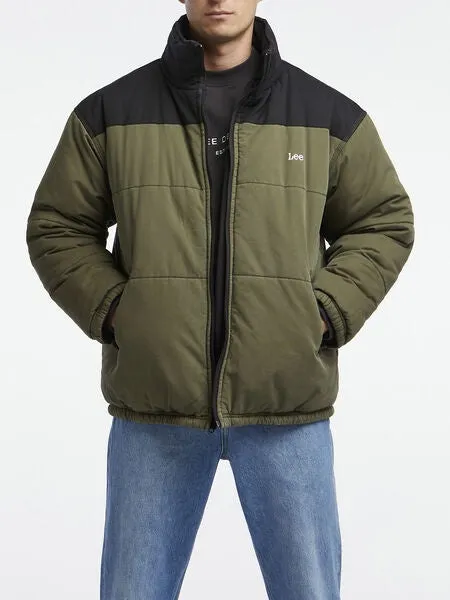 Lee Reversible Puffer - Olive/Black
