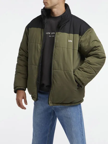 Lee Reversible Puffer - Olive/Black