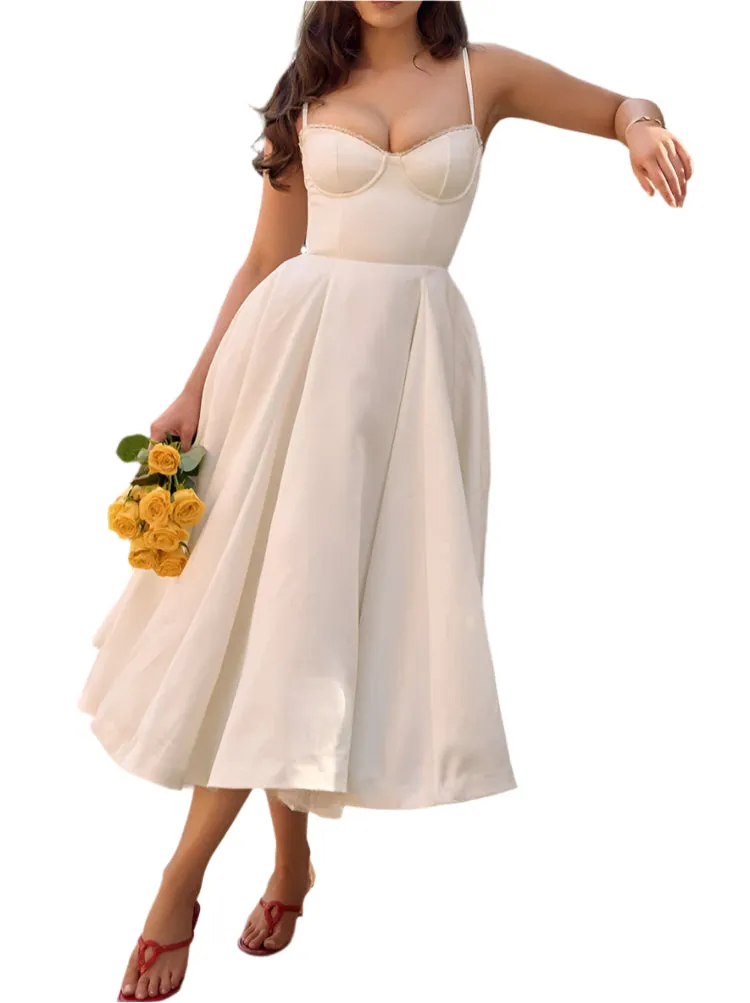 LENA Corset Midi Bodycon Dress