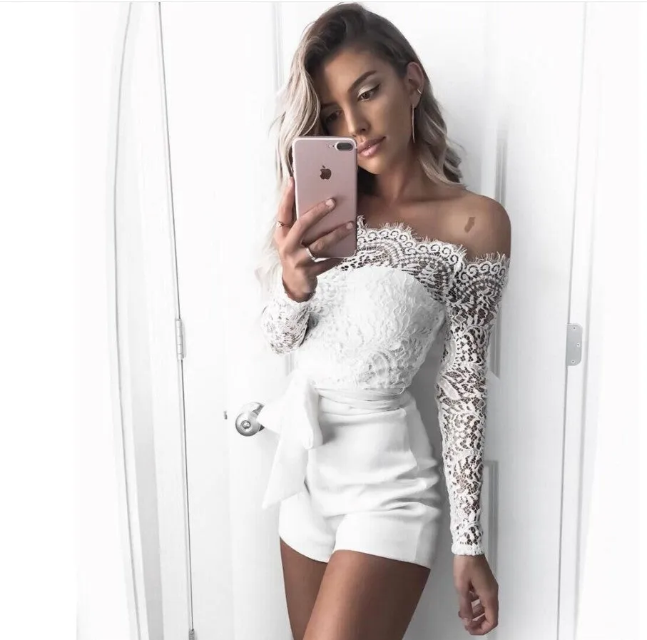 LESSIE - LACE TOP 1 PIECE SUIT