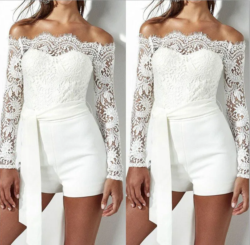 LESSIE - LACE TOP 1 PIECE SUIT