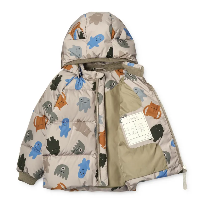 Liewood Polle Down Puffer Jacket - Monster / Koala