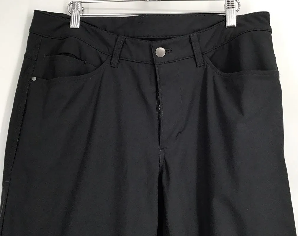 Lululemon Men's Black Straight Leg Chino Pants - Size 33