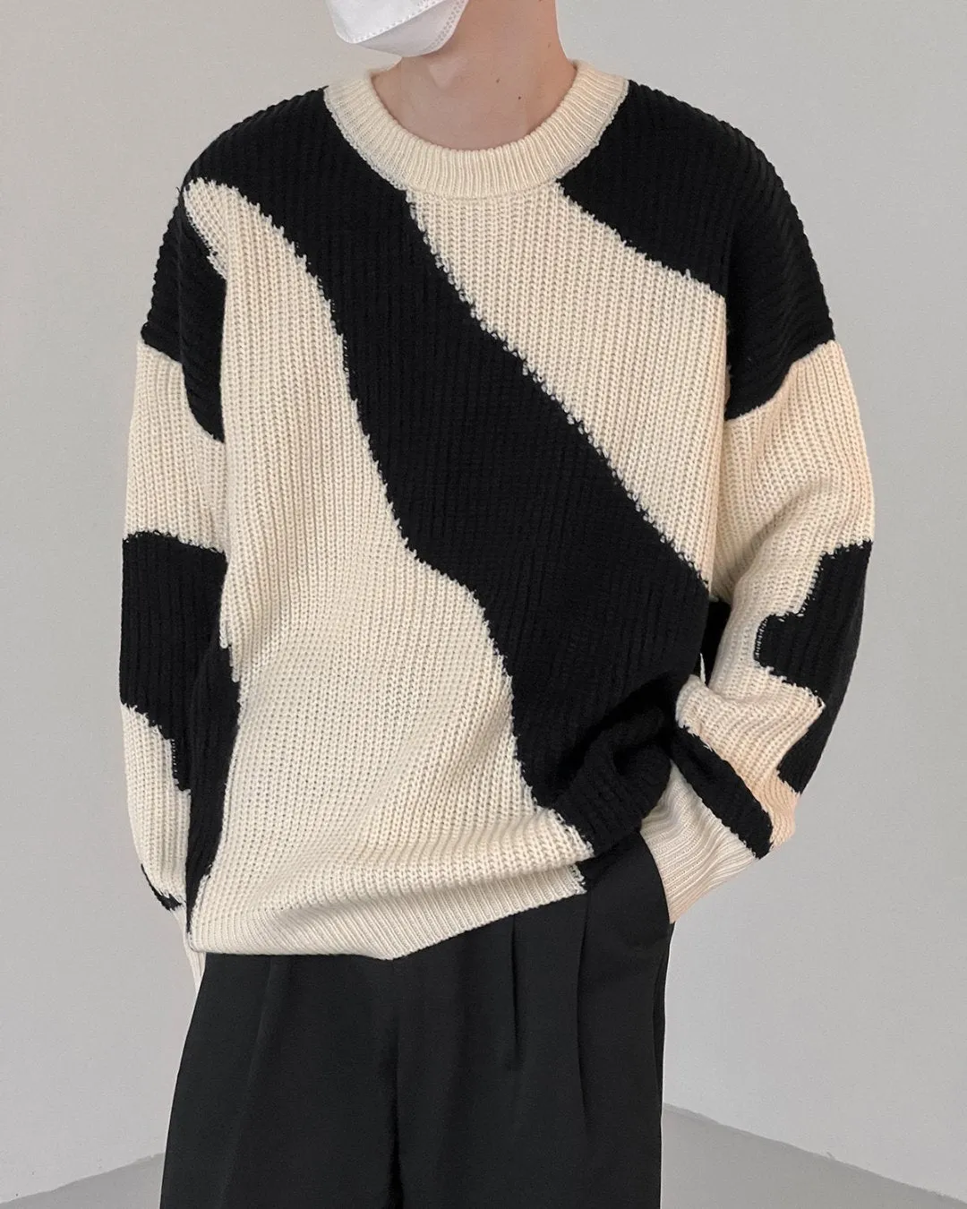 MARBLE KNIT SWEATER KBQ0543