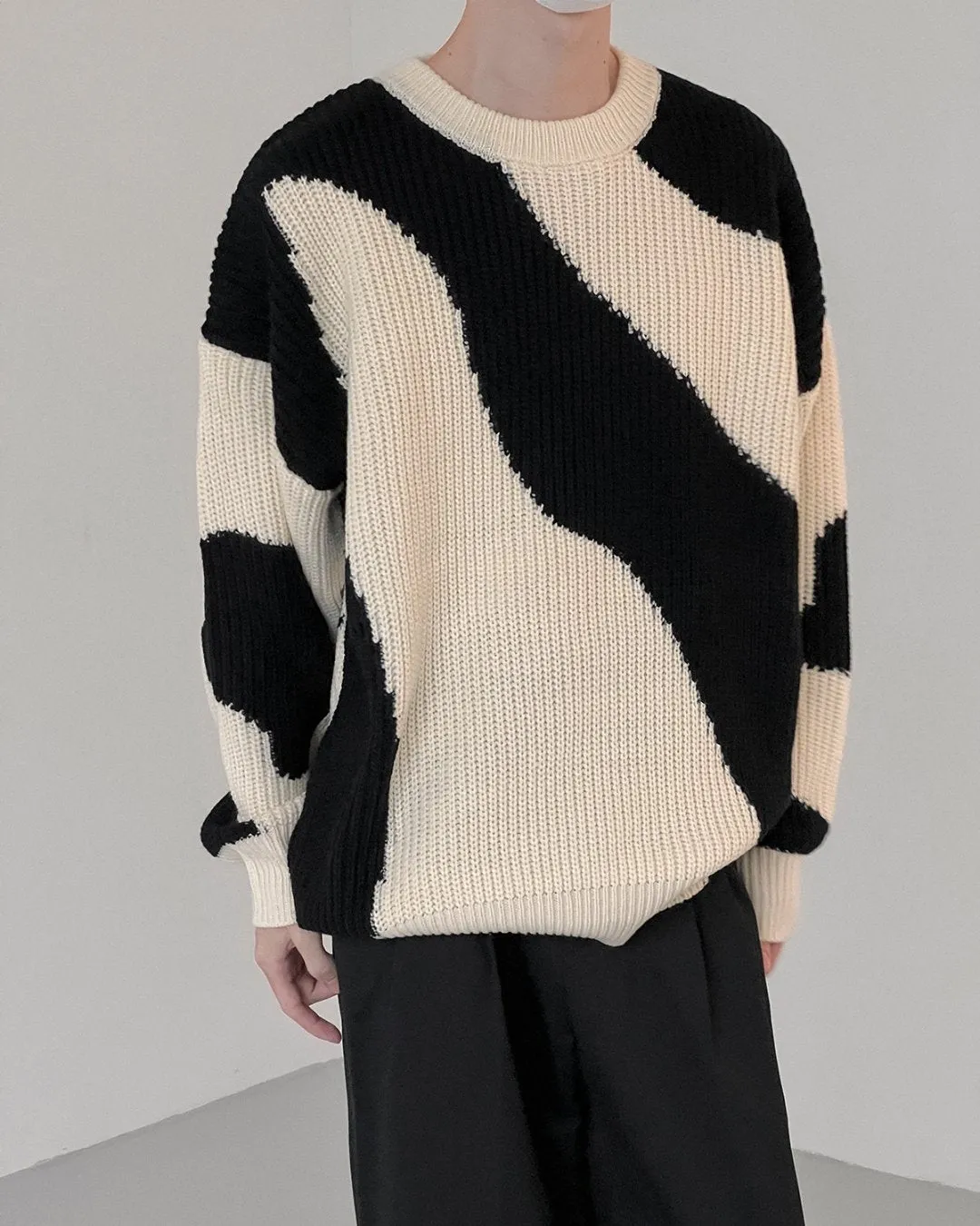 MARBLE KNIT SWEATER KBQ0543