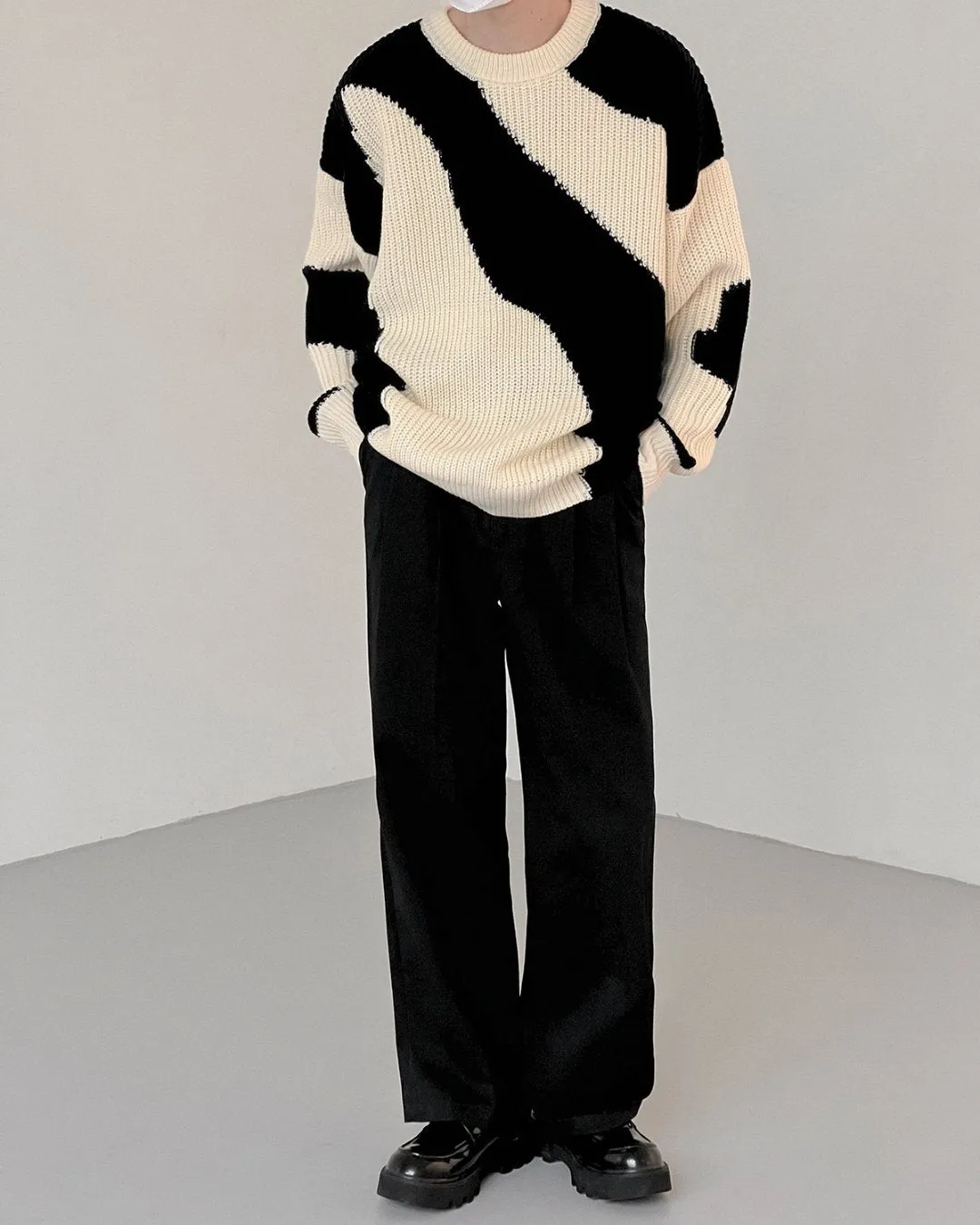 MARBLE KNIT SWEATER KBQ0543
