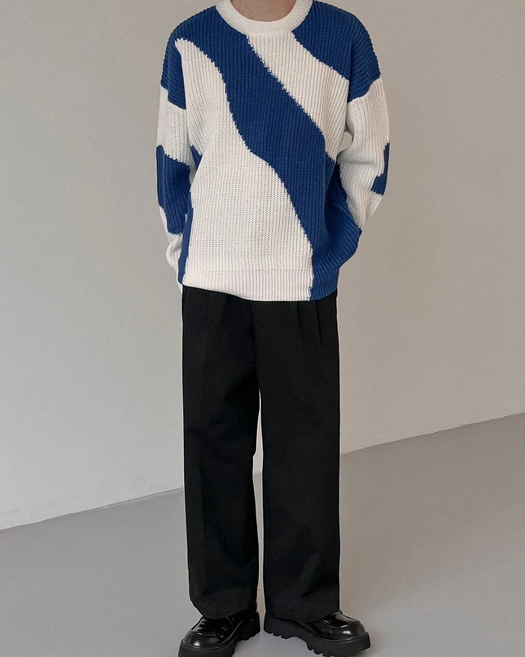 MARBLE KNIT SWEATER KBQ0543
