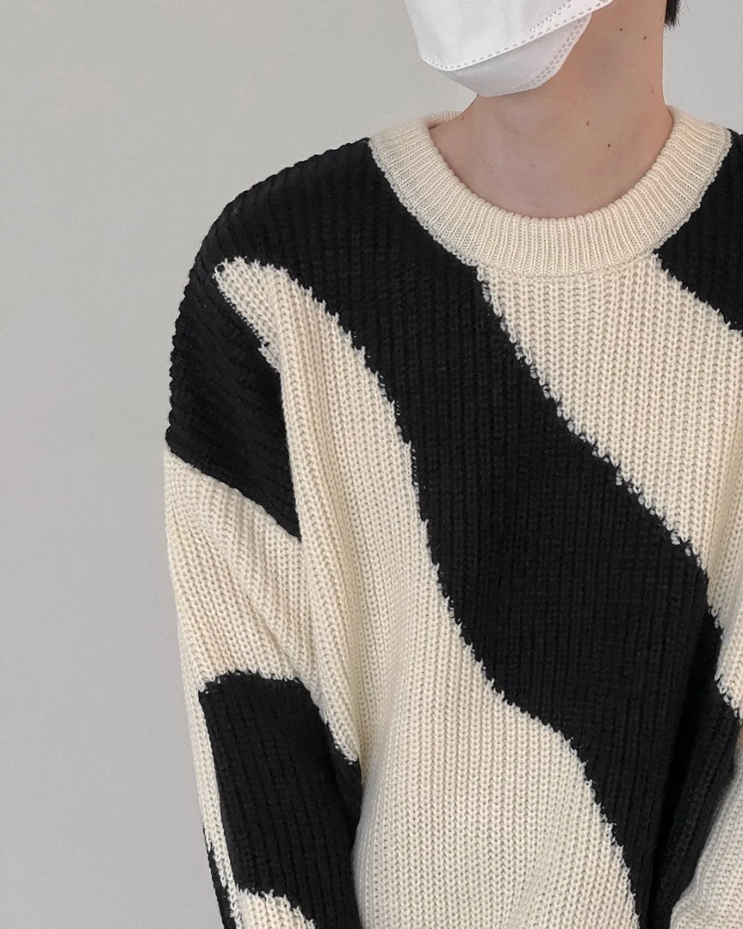MARBLE KNIT SWEATER KBQ0543