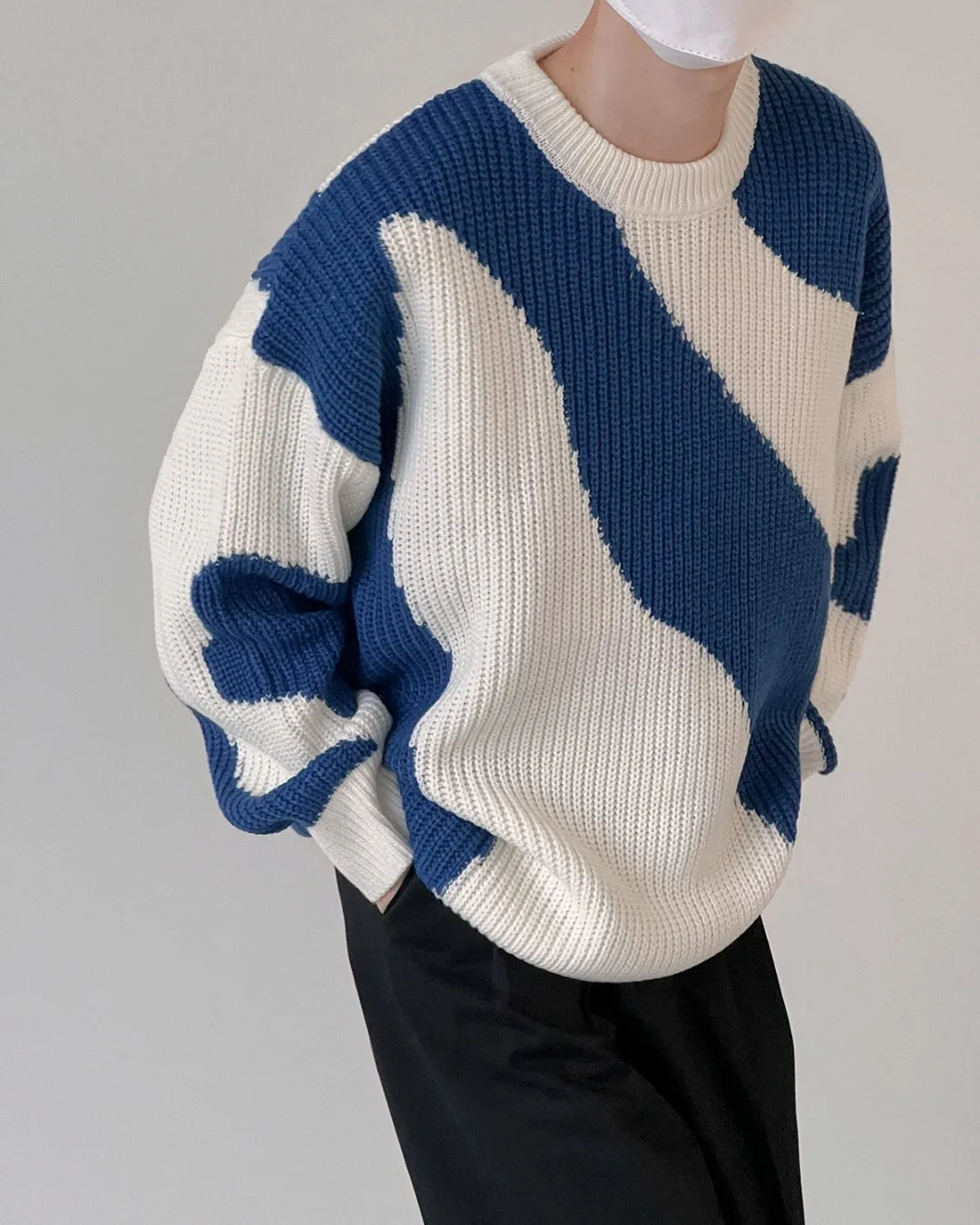 MARBLE KNIT SWEATER KBQ0543