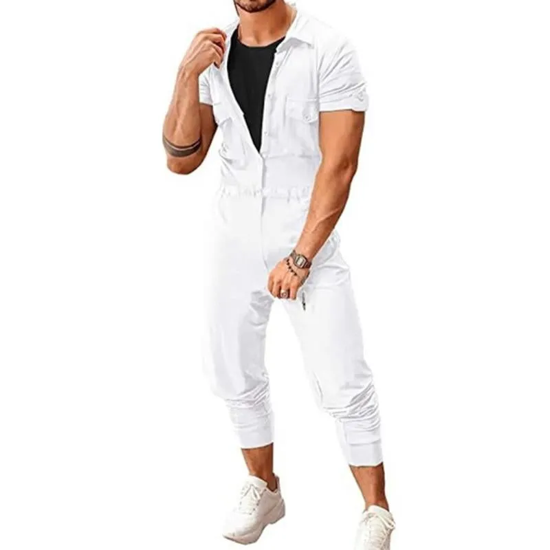 Men's Casual Solid Color Jumpsuit 44281515Y