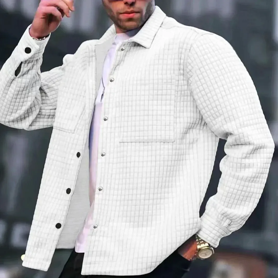 Men's Lapel Long Sleeve Comfort Jacket
