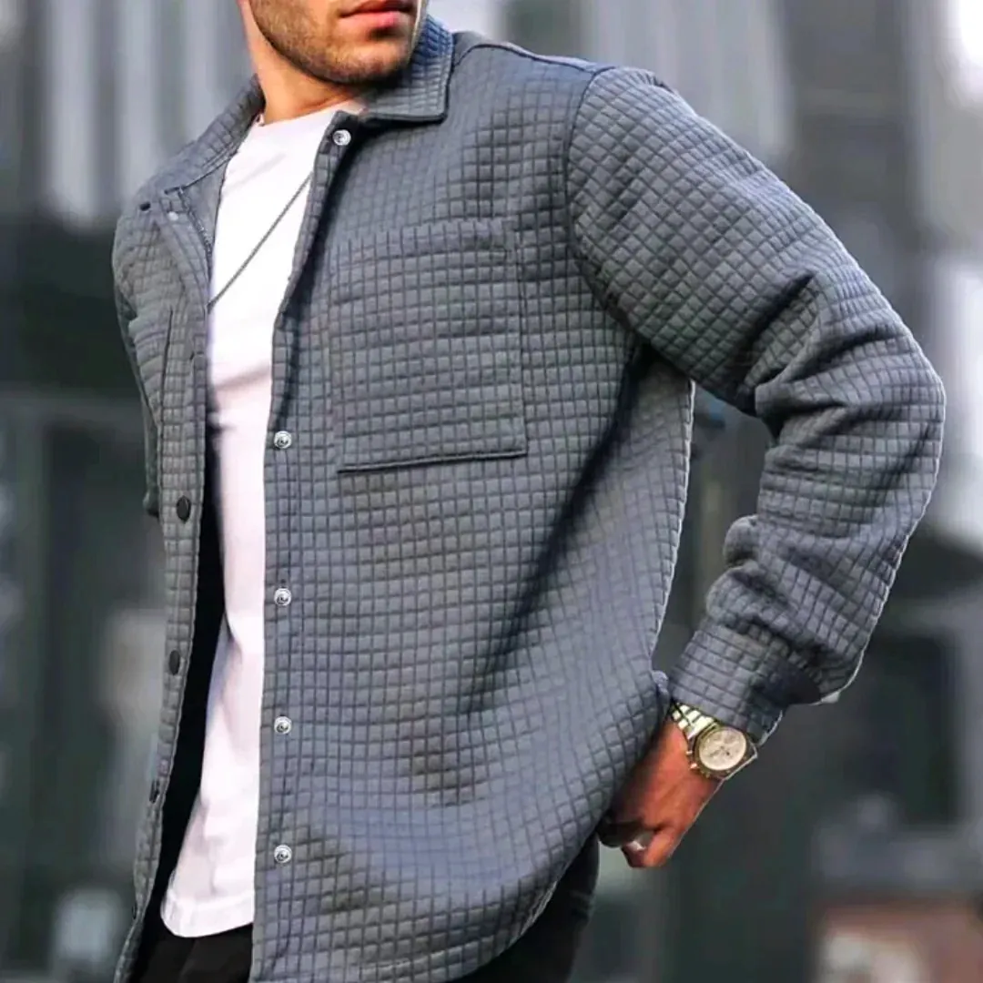 Men's Lapel Long Sleeve Comfort Jacket
