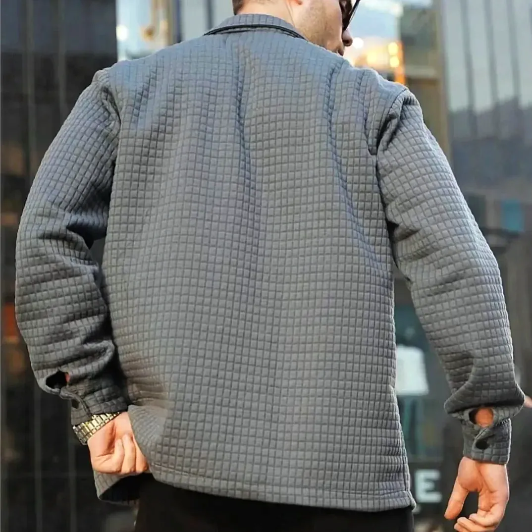 Men's Lapel Long Sleeve Comfort Jacket