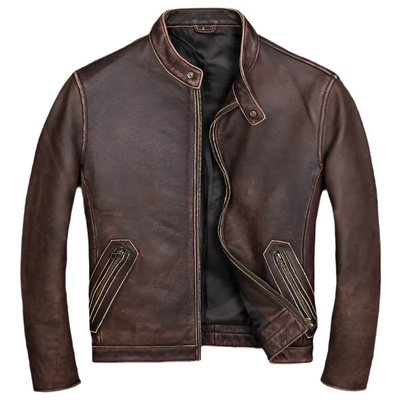 Men's Premium Cowhide Leather Jacket