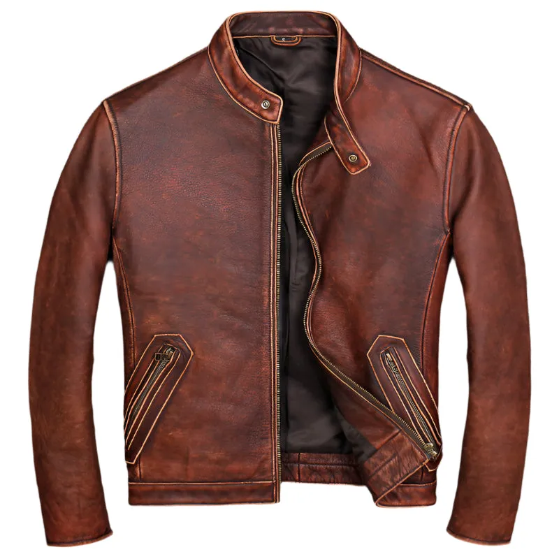 Men's Premium Cowhide Leather Jacket