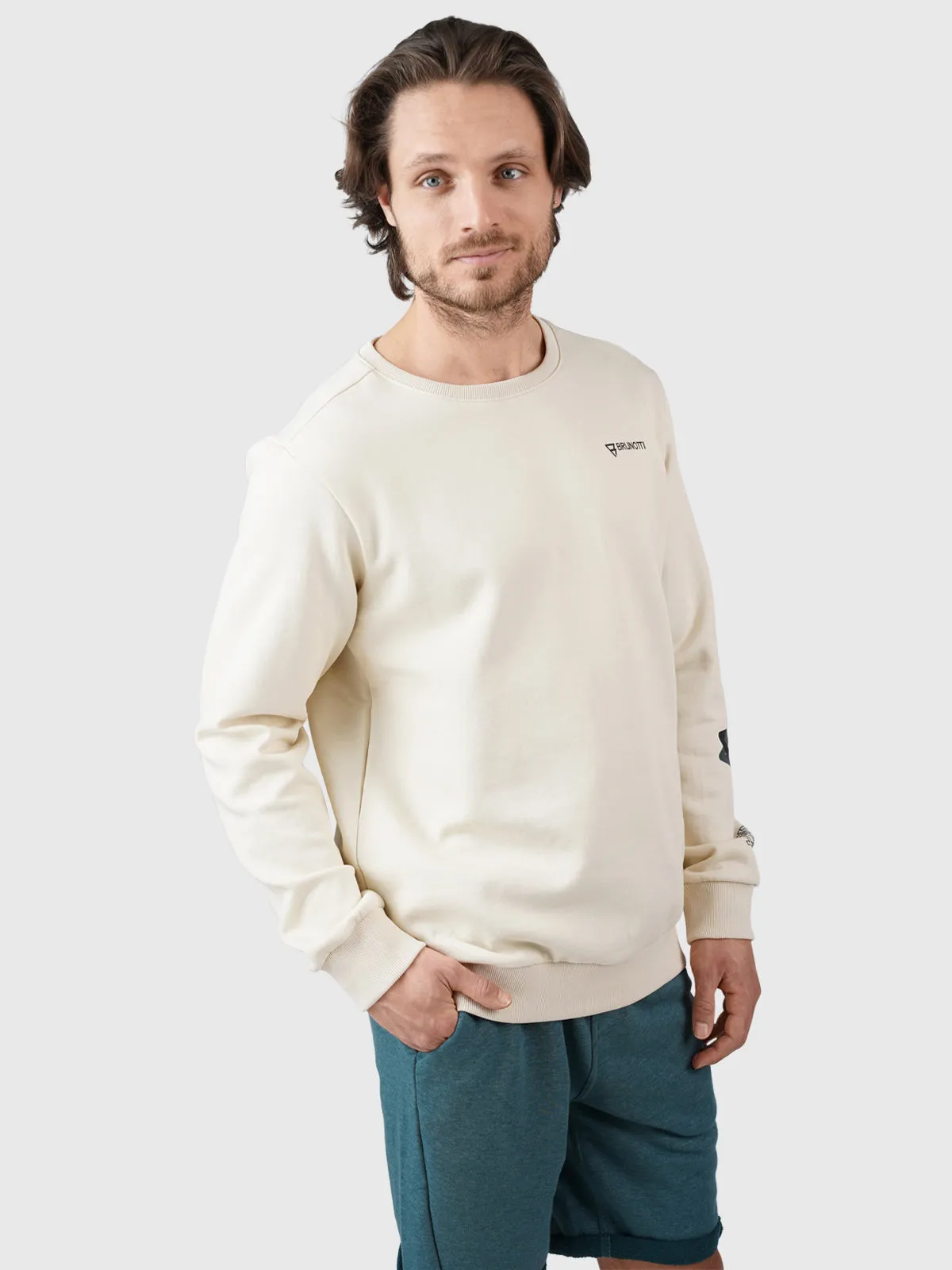 Murray-R Men Sweater | White-Beige